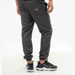 Spodnie Jigga Wear Jogger Crown Stitch Checker Grey