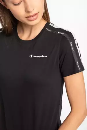 Koszulka Champion Logo Taped (113086-KK001) Black